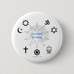 One Source Of Course 6 Cm Round Badge