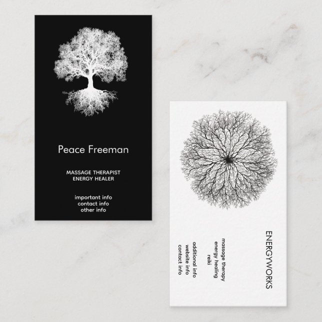 One Source | Tree of Life Design Business Card (Front/Back)