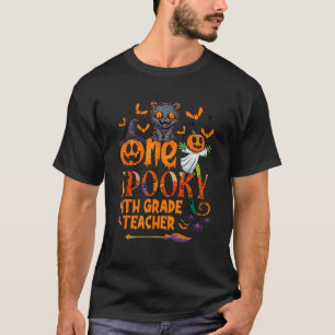 One spooky 4th grade Teacher funny Halloween spook T-Shirt