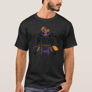 One Spooky Aunt Grandma Family Halloween Costume T-Shirt