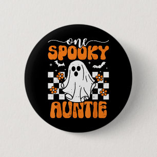 One Spooky Auntie Matching Family Halloween 6 Cm Round Badge