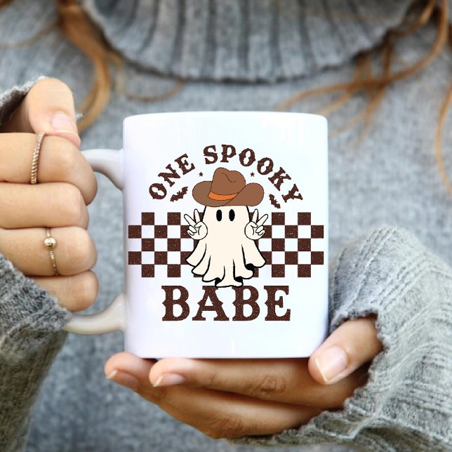 One Spooky Babe Western Ghost Cowgirl Birthday Coffee Mug (One Spooky Babe Western Ghost Cowgirl Birthday Coffee Mug)