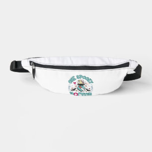 One Spooky Doctor, cute halloween doctor, skeleton Bum Bags