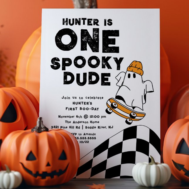 One Spooky Dude Birthday Invitation (Creator Uploaded)