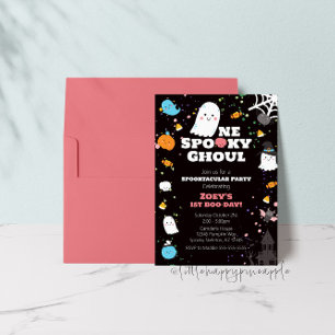 One Spooky Ghoul Birthday Invitation