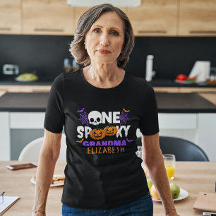 One Spooky Grandma, Fun Halloween Family T-Shirt