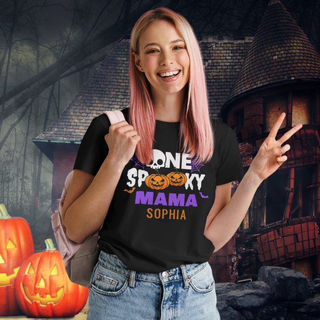 One Spooky Mama, Fun Halloween Family T-Shirt (Creator Uploaded)