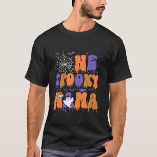 One Spooky Mama Funny Family Halloween Matching Bd T-Shirt