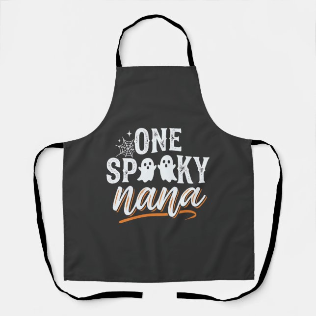 One Spooky Nana Halloween Ghost Design Apron (Front)