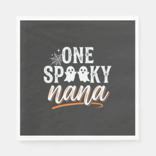 One Spooky Nana Halloween Ghost Design Napkin