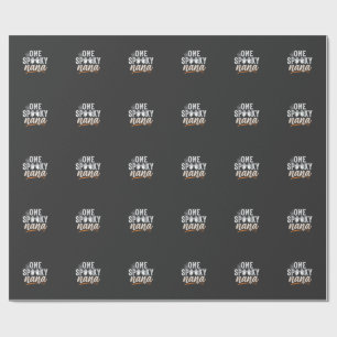 One Spooky Nana Halloween Ghost Design Wrapping Paper
