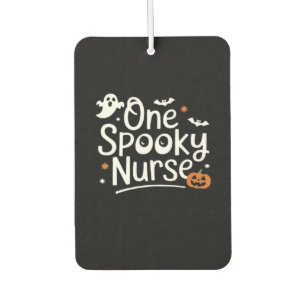 One Spooky Nurse Funny Ghost Nurse Halloween Essen Car Air Freshener