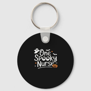 One Spooky Nurse Funny Ghost Nurse Halloween Essen Key Ring