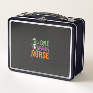One Spooky Nurse Halloween Design (2)_1 Metal Lunch Box