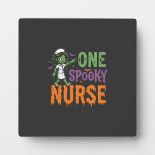 One Spooky Nurse Halloween Design (2)_1 Plaque