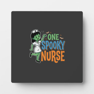 One Spooky Nurse Halloween Design Plaque