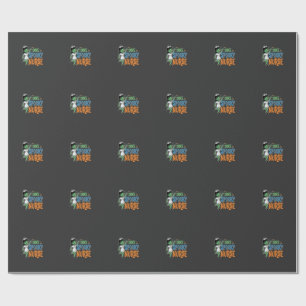 One Spooky Nurse Halloween Design Wrapping Paper