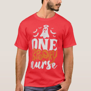 One Spooky Nurse Halloween RN Boo Boo Crew Witch G T-Shirt