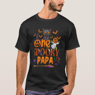 One spooky Papa funny Halloween spooky Papa cat gh T-Shirt