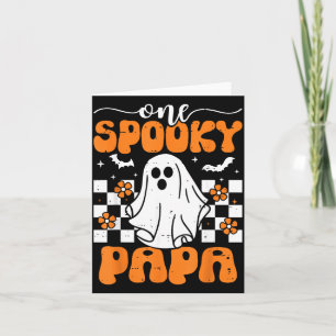 One Spooky Papa Matching Family Halloween Costumes Card