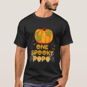 One Spooky Popo  Dad Family Halloween Matching T-Shirt