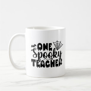 One Spooky Teacher Funny Halloween Coffee Mug