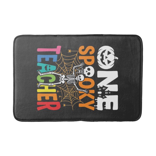 One Spooky Teacher Halloween Design_1 Bath Mat (Front)