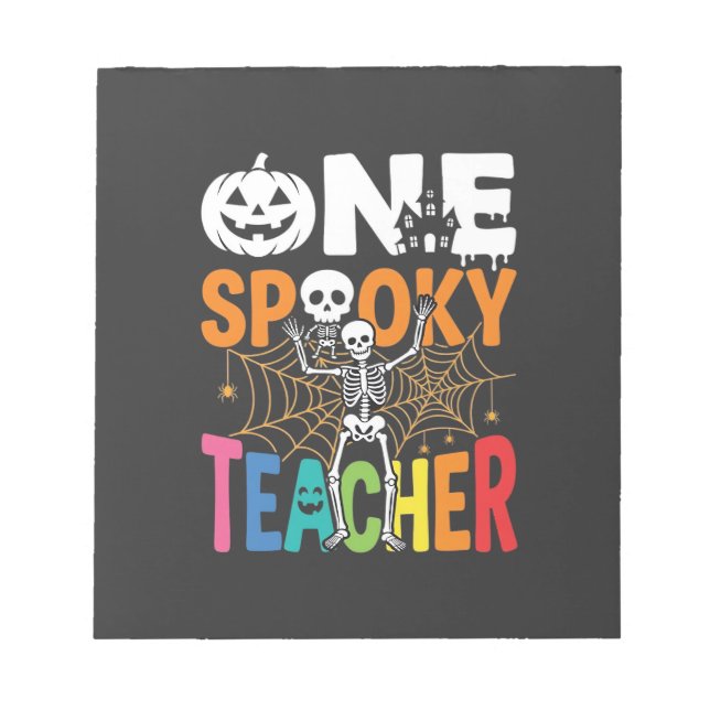 One Spooky Teacher Halloween Design_1 Notepad (Front)