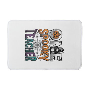 One Spooky Teacher Halloween Vector Design_1 Bath Mat