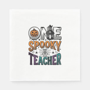 One Spooky Teacher Halloween Vector Design_1 Napkin