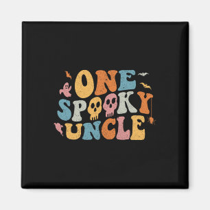 One Spooky Uncle Groovy Halloween Costume Magnet