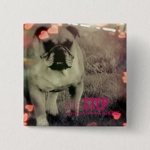 One Step at a Time, Bulldog 15 Cm Square Badge