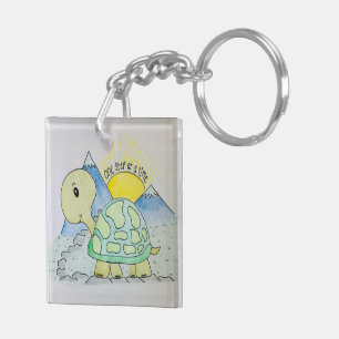 "One Step at a Time" Keychain