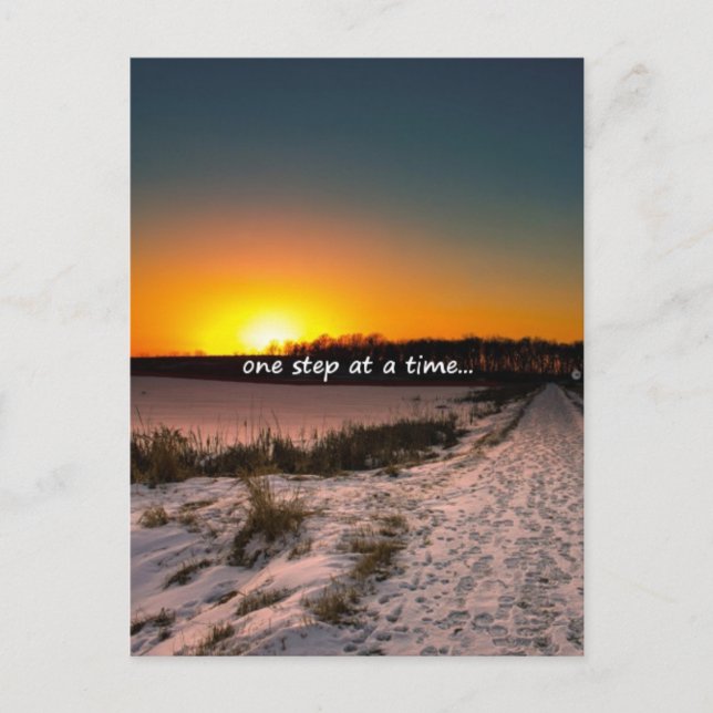 One Step at a Time Postcard (Front)
