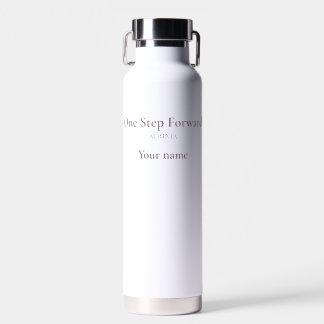 One Step Forward Elegant Motivational Water Bottle