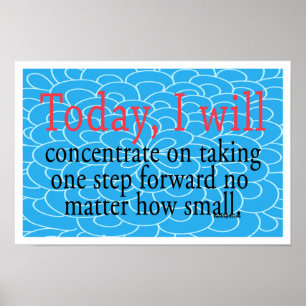 One Step Forward Motivational Poster