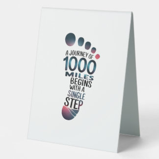 "One Step to a Thousand Miles"