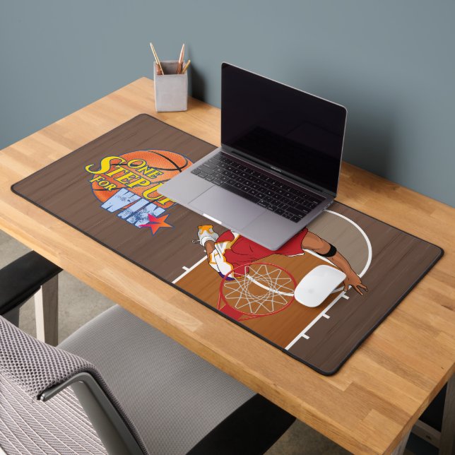 One Step up for Win | Desk Mat (Office 2)
