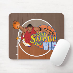 One Step Up for Win Mousepad