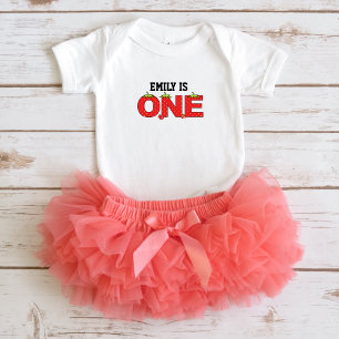 One Strawberry Baby 1st Birthday Strawberry Theme Bodysuit