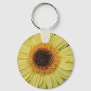 One Sunburst Flower Key Ring