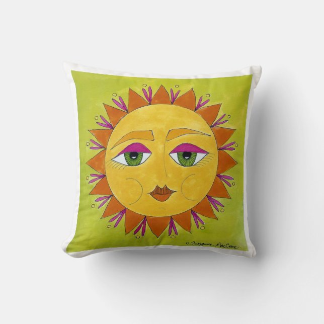 One Sunny Disposition - Cotton Pillow (Front)