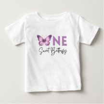 One Sweet Butterfly First Birthday Shirt