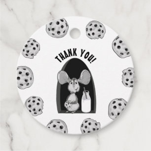 One Sweet Cookie and Milk Birthday Favour Tags