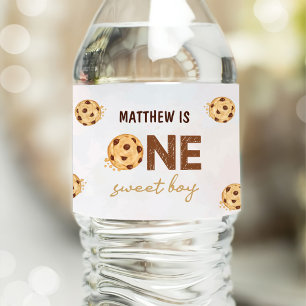 One Sweet Cookie First Birthday Party Water Bottle Label