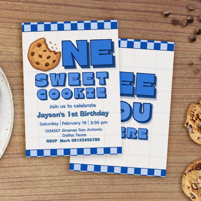 One Sweet Cookie Invitation (Creator Uploaded)