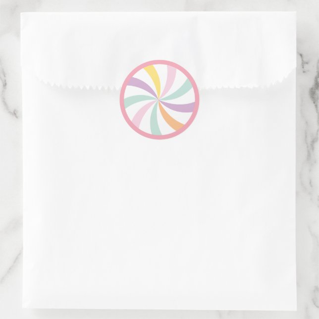 One Sweet First Birthday favor bag Sticker  (Bag)