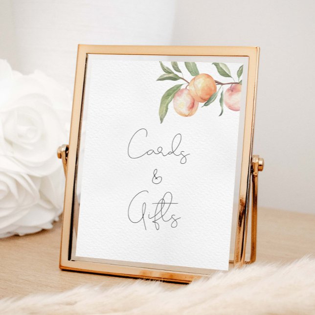 One Sweet Peach Birthday Cards And Gifts Poster (Creator Uploaded)