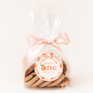 One Sweet Peach Birthday Sticker