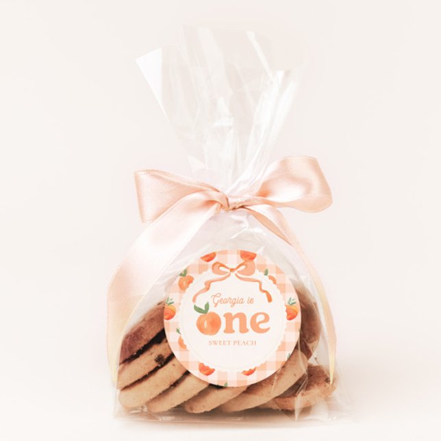 One Sweet Peach Birthday Sticker (Creator Uploaded)